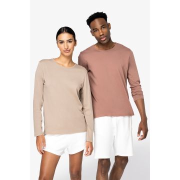 T-shirt publicitaire écoresponsable délavé manches longues unisexe