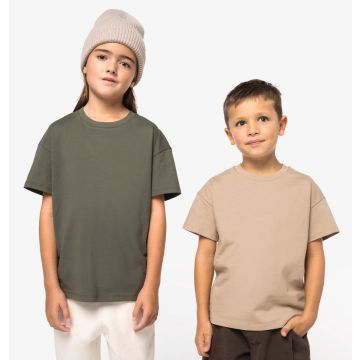 T-shirt publicitaire écoresponsable à épaules tombantes enfant