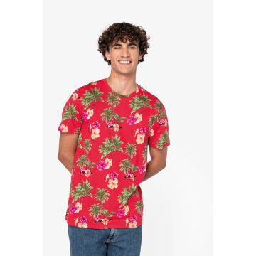 T-shirt publicitaire écoresponsable imprimé tropical homme