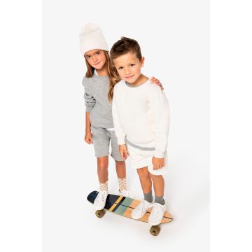 Sweat-shirt publicitaire écoresponsable à col rond enfant