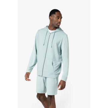 Sweat-shirt publicitaire écoresponsable zippé à capuche en modal homme
