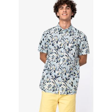 Chemise publicitaire écoresponsable imprimé végétal homme