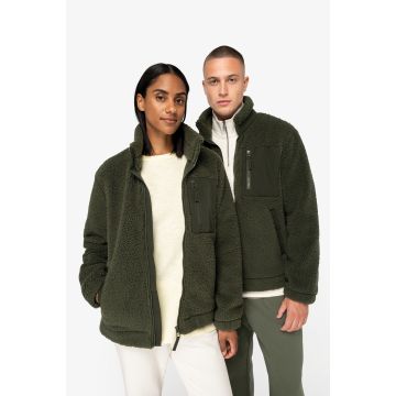 Veste publicitaire écoresponsable en sherpa unisexe