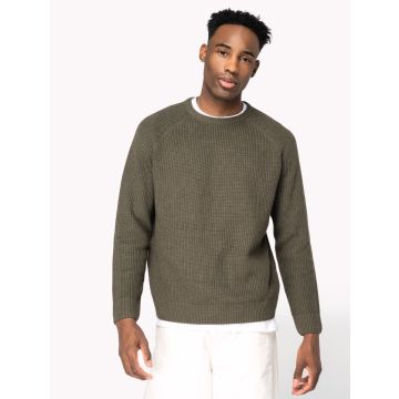 Pull publicitaire écoresponsable à grosses mailles homme