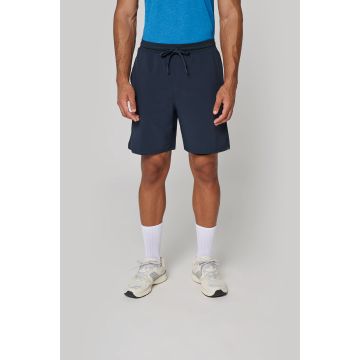 Short publicitaire écoresponsable 2 en 1 avec sous Short publicitaire intégré homme