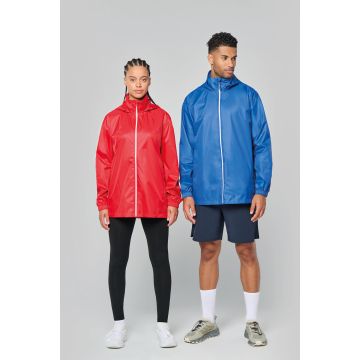 Veste publicitaire de pluie unisexe