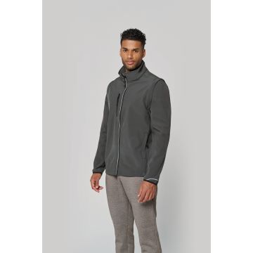 Veste Publicitaire à marquer Softshell Sport Manches Amovibles Unisexe