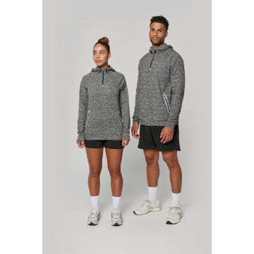 Sweat-shirt à personnaliser capuche 1/4 zip sport