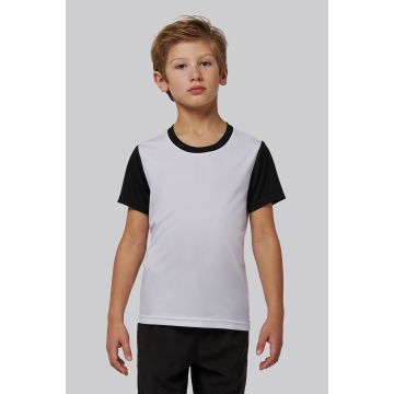 Maillot à marquer Manches Courtes Bicolore Enfant