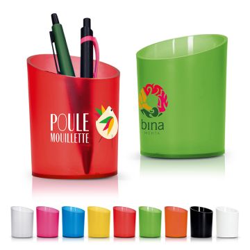 Pot Publicitaire à Crayons Plastique