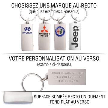 Porte-Clés Totem métal satiné Eco