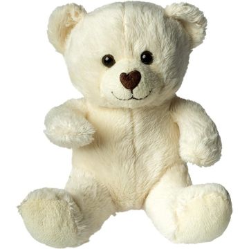 Peluche Ours 14 cm  Blanc Cassé Pub