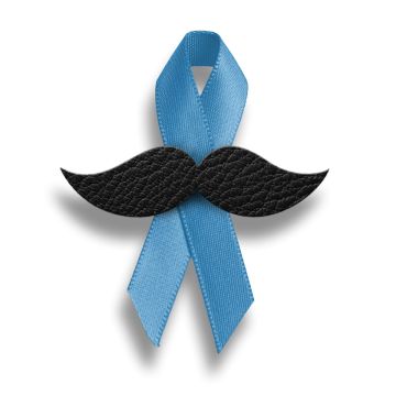 Pin's ruban bleu Movember