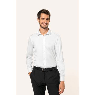 Chemise à broder Twill Manches Longues Homme