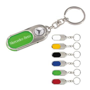 Porte-Clés Métal à Personnaliser + Insert Plastique