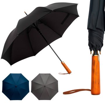 Parapluie Polka automatique, poignée bois