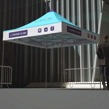 Tente publicitaire acier 3 x 3 m
