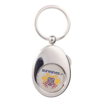 Porte clés jeton en métal