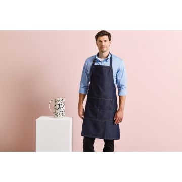 Tablier personnalisable à bavette "Denim"
