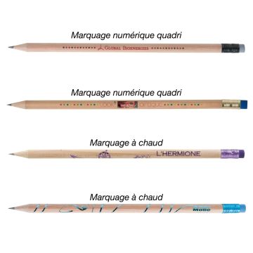 Crayon Bois Prestige Naturel avec Gomme