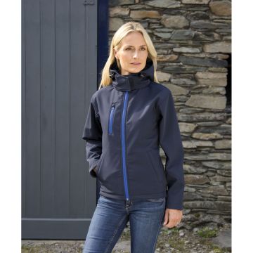 Veste Publicitaire personnalisable Softshell Capuche Femme