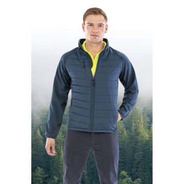 Veste Publicitaire à personnaliser Softshell Rembourrée Black Compass