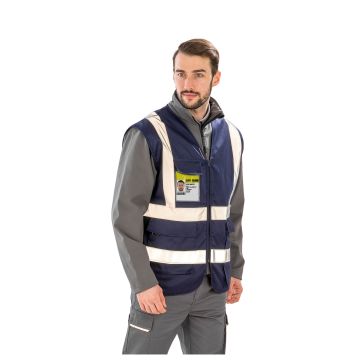 Gilet de sécurité à floquer Zippé