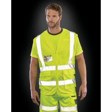 Gilet publicitaire de sécurité en maille