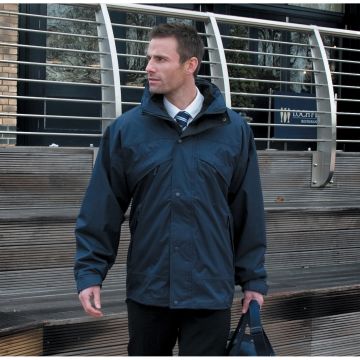 Veste Publicitaire 3 en 1 Imperméable Doublée en Polaire