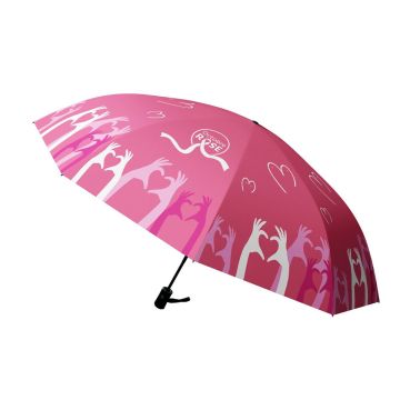 Parapluie spécial Octobre Rose pliable - Modèle 2