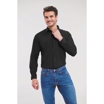 Chemise à broder en Popeline Homme Manches Longues