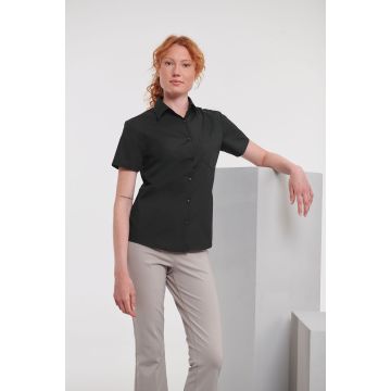 Chemise à broder en Popeline Femme Manches Courtes