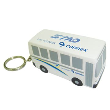 Anti stress à marquer Porte-clé bus