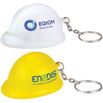 Anti stress à marquer Porte-clé casque de chantier