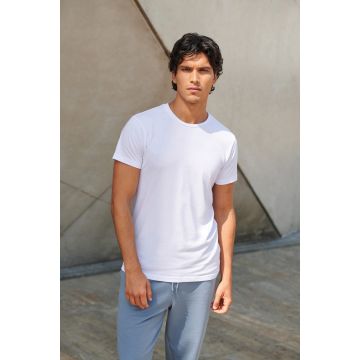 T-shirt avec logo Homme Extensible Col Rond : Feel Good T
