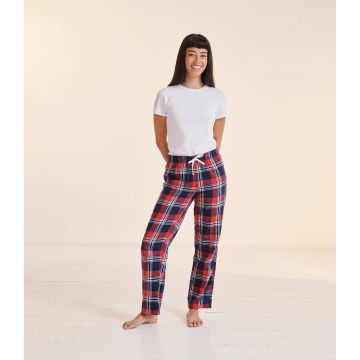 Pantalon d'entreprise à marquer femme à motif tartan