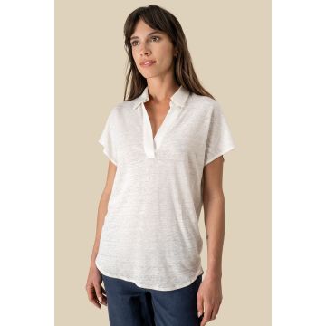 Polo publicitaire en lin femme Spasso