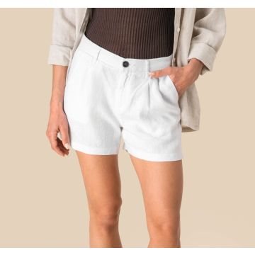 Short publicitaire en lin femme Spasso