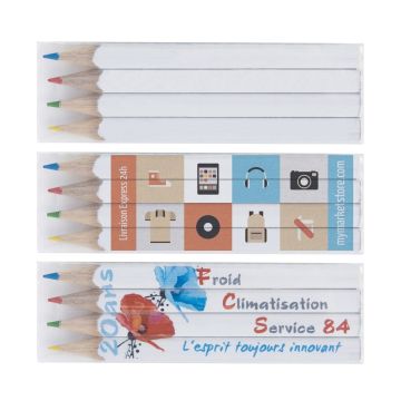 Set de 4 Mini Crayons de Couleur