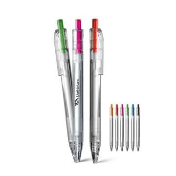 Stylo bille écriture bleue en rPET