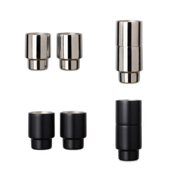Set publicitaire de 2 tasses expresso 160 ml en acier inoxydable recyclé - Vinga