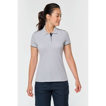Polo pour broderie Daytoday Contrasté Manches Courtes Femme