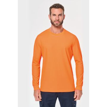 T-shirt publicitaire unisexe écoresponsable manches longues coton/polyester