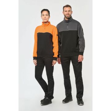 Sweat-Shirt Publicitaire Écoresponsable Col Zippé Unisexe