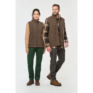 Bodywarmer Publicitaire Polaire avec Intérieur Sherpa Unisexe