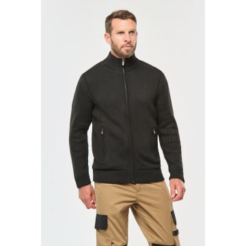 Cardigan publicitaire doublé polaire homme