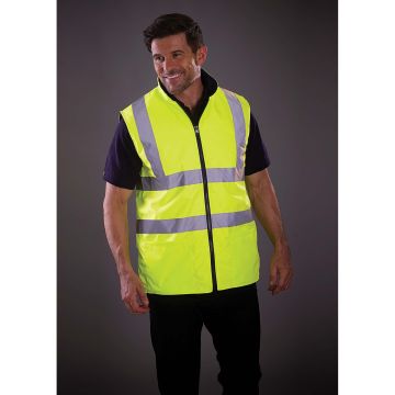 Bodywarmer publicitaire réversible haute visibilité