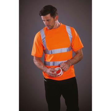 T-shirt à personnaliser manches courtes haute visibilité