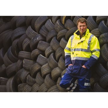 Parka personnalisée de sécurité haute visibilité 7 en 1