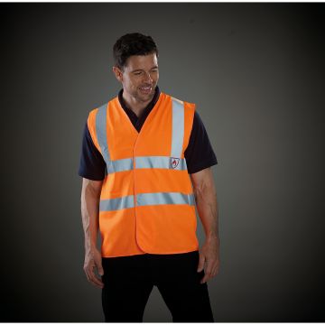 Gilet à personnaliser Haute Visibilité Lsf (Chaleur et Flamme)
